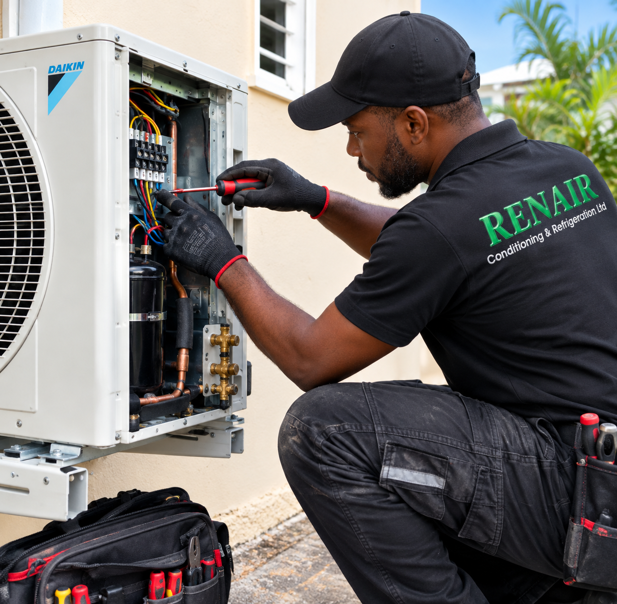 Renair Conditioning engineers at work